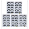 Schoonheid wimpers natuurlijke lange dikke valse wimpers groothandel 5 paar 3D valse nerts wimpers